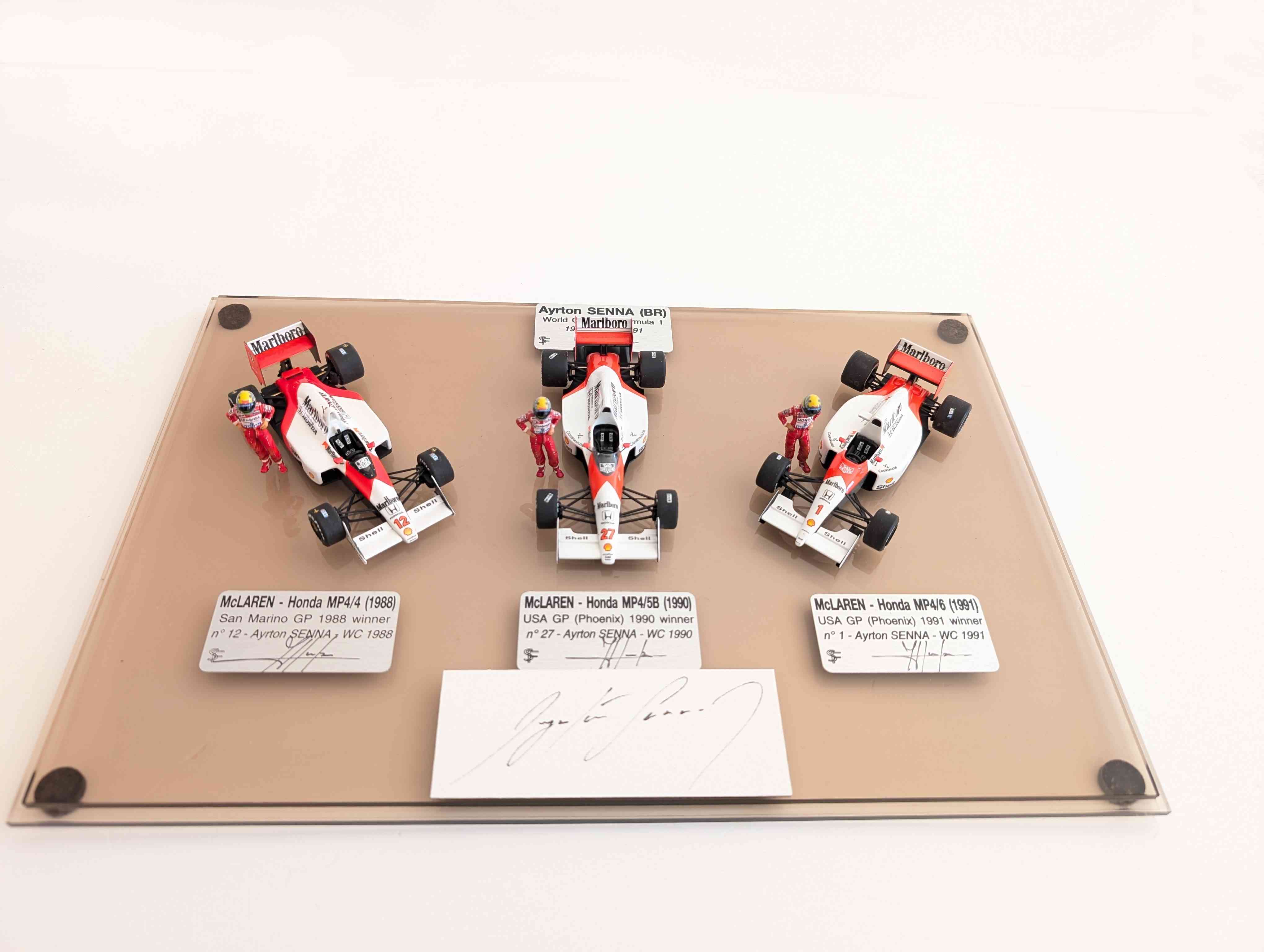 F. Suber : Mc Laren - Ayrton Senna world champion set